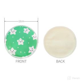 img 2 attached to ALVABABY Organic Bamboo Nursing Pads for Breastfeeding | Reusable & Washable, 7 Pairs | Includes Carry Bag and Laundry Bag | Maternity Breast Pads 14RD03