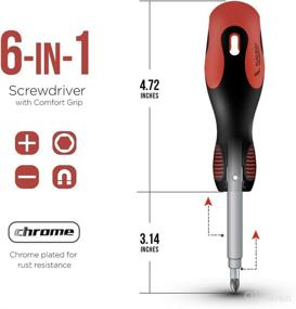 img 3 attached to 🔧 Versatile Raven 6 in 1 Screwdriver: Get the Job Done with Comfort Grip