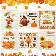 thanksgiving dishcloths reusable absorbent cleaning logo