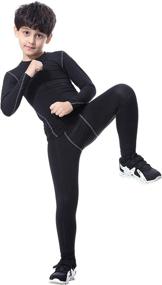 img 3 attached to TERODACO Compression Shirts Thermal Underwear Boys' Clothing ~ Underwear