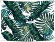 tropical palm leaves tapestry - large green leaves wall decor for bedroom, living room, dorm, and beach throw - ruibo rb-tpl-1 - measures 79" x 59 logo