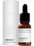 experience a tropical oasis with aromatech's coconut & peach nectar aroma oil for scent diffuser - 10ml логотип