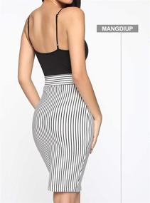 img 1 attached to Women'S V-Neck Square Neck Backless Camisole Adjustable Spaghetti Strap Bodysuit Jumpsuit By MANGDIUP