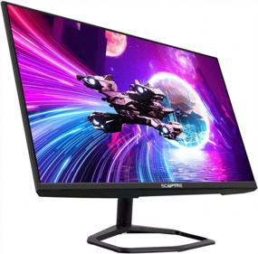 img 4 attached to Sceptre E275B-FWD240 FreeSync DisplayPort Monitor, Frameless, Wall Mountable, Built-In Speakers, Height Adjustment, 1920x1080P, HD, HDMI