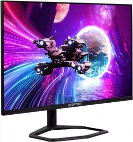 img 2 attached to Sceptre E275B-FWD240 FreeSync DisplayPort Monitor, Frameless, Wall Mountable, Built-In Speakers, Height Adjustment, 1920x1080P, HD, HDMI
