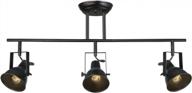 laluz 28in modern ceiling spotlight track lighting fixture, 3 heads a03159 - black logo