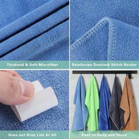 img 2 attached to Microfiber Towels Cars Absorbent Streak Free