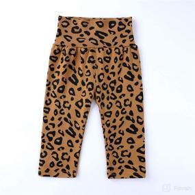 img 2 attached to Leopard Outfits Set for Summer: Cute Girls 2Pcs Short Sleeve T-Shirt + Shorts Clothes