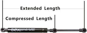 img 3 attached to 📦 BOXI 6917 Lift Supports - Qty(2) Universal Shocks with 11.00 Inches Extended Length, 7.42 Inches Compressed Length, and 26 Lbs Force - 10mm Ball Socket