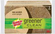 scotch brite greener non scratch sponge natural cleaning supplies logo