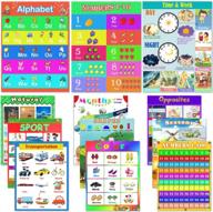 enhance early learning with shynek's laminated preschool posters: alphabet, numbers, calendar, and more! logo