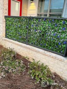 img 5 attached to Transform Your Outdoor Space With DOEWORKS Expandable Fence Privacy Screen And Faux Ivy Fencing Panels - Perfect Backdrop For Balcony, Backyard, And Garden Decorations - 2PCS Set Included!