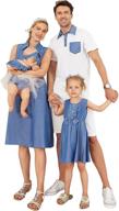 matching family outfits printed dresses girls' clothing ~ dresses logo