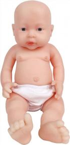 img 4 attached to Реалистичная 16-дюймовая силиконовая кукла Reborn Baby Boy с платиновым силиконом для реалистичного опыта новорожденных от Vollence
