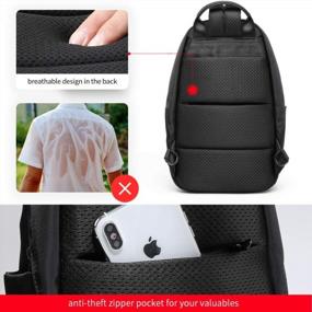 img 1 attached to XINCADA Anti-Theft Sling Backpack Messenger Bag For Men - Ideal Travel Chest Pack