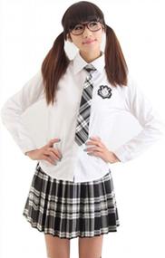 img 3 attached to Classic Style: Women'S Plaid Pleated Skirt With Elastic Waistband - Perfect For School Uniform