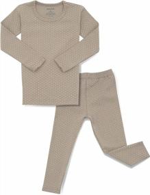 img 4 attached to Хлопковая пижама Snug-Fit для детей: милый дизайн с рисунком от 6 месяцев до 7 лет, идеальная одежда для сна для мальчиков и девочек - AVAUMA