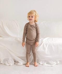 img 1 attached to Хлопковая пижама Snug-Fit для детей: милый дизайн с рисунком от 6 месяцев до 7 лет, идеальная одежда для сна для мальчиков и девочек - AVAUMA