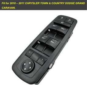 img 2 attached to 🚗 2010-2011 Переключатель мастера окна силового стеклоподъемника для Chrysler Town & Country Dodge Grand Caravan (для водителя) 04602535AI 04602535AH - Double Auto (3 контакта + 0 контактов) - Требуются проверенные контакты