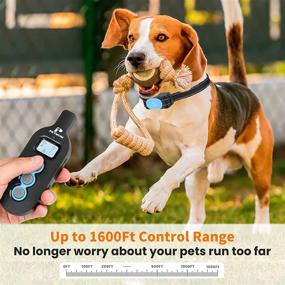 img 1 attached to Petmum Rechargeable IPX7 Waterproof Dog Training Collar: Beep, Vibration, 🐶 Shock, 1600Ft Remote Range - Perfect for Small, Medium, and Large Dogs