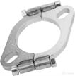 exhaust flange 63mmoval replacement accessory logo