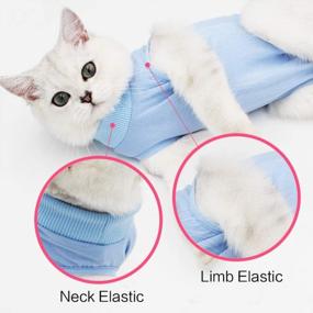img 3 attached to Cat Surgery Recovery Pajama Suit - E-Collar Alternative For Abdominal Wound Treatment At Home