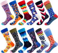 Men's Fun Dress Socks-Colorful Funny Novelty Crew Socks Pack,Art Socks 