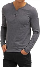 img 2 attached to Men'S Short Sleeve Cardigan With Buttoned V-Neck And Cuffs - Casual T-Shirt By Aiyino