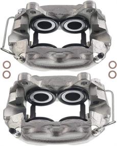 img 4 attached to 🚘 A-Premium Disc Brake Caliper Assembly for Ford Thunderbird Galaxie Custom 500 Lincoln Continental Mercury - Front Driver and Passenger Side - 2-Piece Set (No Bracket)