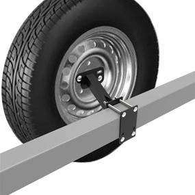 img 3 attached to 🔧 Foozet Spare Tire Carrier: Easy-to-Install Trailer Spare Tire Mount for 4 & 5 Lug Wheels, Holds Various Bolt Patterns and 120 LBS Max Load