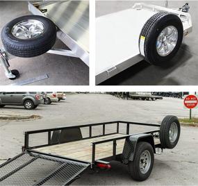 img 2 attached to 🔧 Foozet Spare Tire Carrier: Easy-to-Install Trailer Spare Tire Mount for 4 & 5 Lug Wheels, Holds Various Bolt Patterns and 120 LBS Max Load