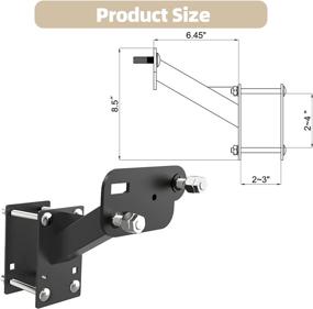 img 1 attached to 🔧 Foozet Spare Tire Carrier: Easy-to-Install Trailer Spare Tire Mount for 4 & 5 Lug Wheels, Holds Various Bolt Patterns and 120 LBS Max Load