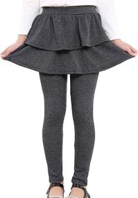 img 4 attached to 👧 RieKet Girls' Leggings Skirt for Toddler Girls' Clothing - via Leggings