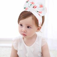 adorable handmade floral baby girl headbands with standable bows and elastic band for toddlers and infants logo