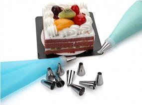 img 3 attached to 12-Piece Cake Decorating Kit: 12 Stainless Steel Icing Tips, 2 Reusable Piping Bags & Couplers For Professional Results!