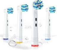 🦷 4pcs oral care replacement toothbrushes for electric toothbrushes, with compatible toothbrushes & accessories logo