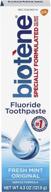 biotene original fluoride toothpaste for optimal oral health logo