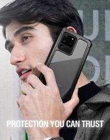 img 1 attached to Ultimate Protection: Poetic Guardian Series Case For Samsung Galaxy S20 Ultra In Black/Clear