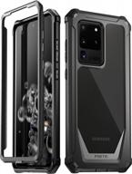 ultimate protection: poetic guardian series case for samsung galaxy s20 ultra in black/clear logo