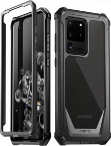 img 4 attached to Максимальная защита: чехол Poetic Guardian Series для Samsung Galaxy S20 Ultra, черный/прозрачный