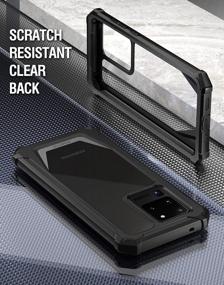 img 2 attached to Максимальная защита: чехол Poetic Guardian Series для Samsung Galaxy S20 Ultra, черный/прозрачный