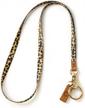 stylish and durable floral key lanyard for women - mngarista neck lanyard with keyring and clasp for id badges, keys and wallets in leopard print logo