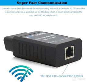 img 2 attached to Адаптер ENET WiFi OBD2 для диагностики и кодирования BMW F/G/I серий, совместимый с BimmerCode на iOS и Android - Exctool