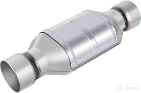 img 4 attached to 🚗 AUTOSAVER88 3-Inch Inlet/Outlet Universal Catalytic Converter with Heat Shield (EPA Compliant)