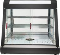 efficient countertop 26" food warmer display case with versatile sliding doors and water tray logo