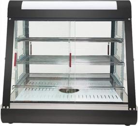 img 4 attached to Efficient Countertop 26" Food Warmer Display Case With Versatile Sliding Doors And Water Tray