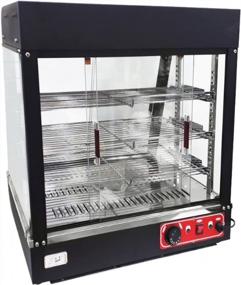 img 2 attached to Efficient Countertop 26" Food Warmer Display Case With Versatile Sliding Doors And Water Tray