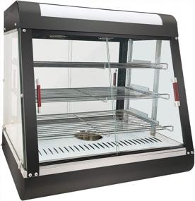 img 3 attached to Efficient Countertop 26" Food Warmer Display Case With Versatile Sliding Doors And Water Tray