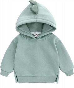 img 3 attached to Famuka Little Kids Unisex Dinosaur Hoodie Sweatshirt - Casual Top For Toddler Boys And Girls