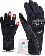 🧤 change moore winter motorcycle gloves: 3m thinsulate waterproof touchscreen gloves for men and women - perfect for riding, climbing, racing, and cycling logo